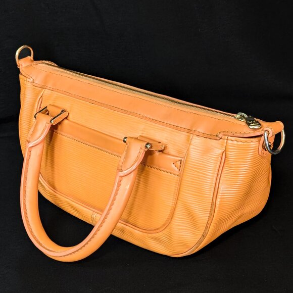 LOUIS VUITTON Epi Leather Dhanura PM Orange - RARE - Picture 7 of 16